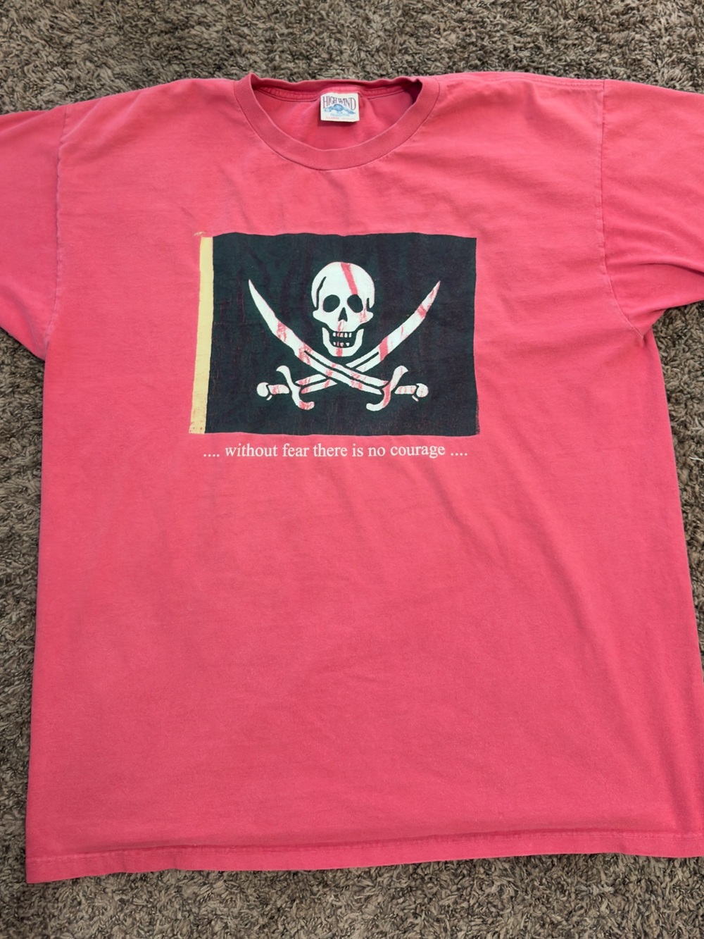 Men's Pink Pirate Skull Graphic Tee - Brand: